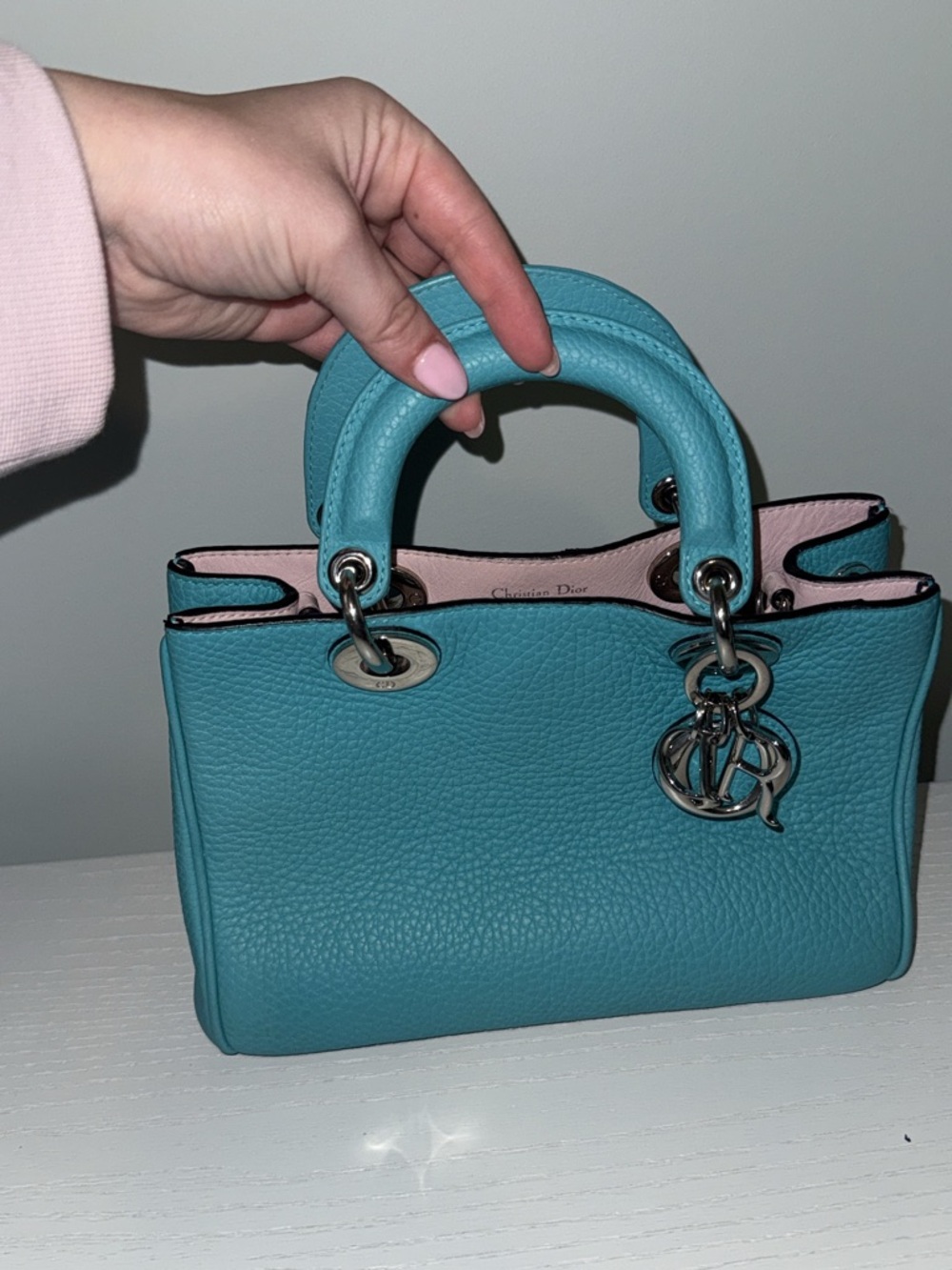 Dior Turquoise Diorissimo Mini 2-Way - Picture 10 of 11